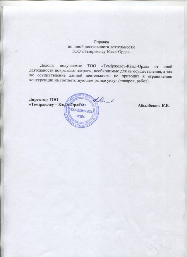 Отчет об исполнении тарифной сметы за  2021 год ТОО "Темиржолсу Кызыл-Орда"